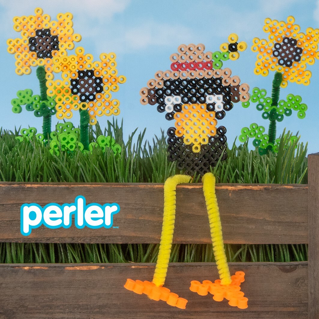 Kids Club: Let's Make a Fall Sunflower and Crow with Perler
